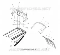 PARAURTI POSTERIORE, SNOWFLAP, and FANALE POSTERIORE HOUSING