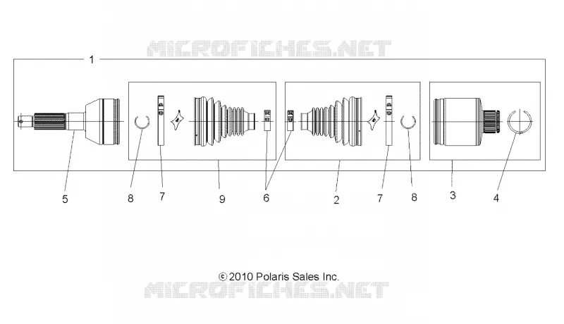 DRIVE TRAIN, POSTERIORE DRIVE SHAFT