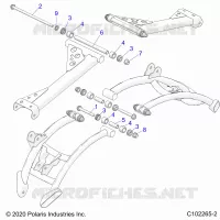 SOSPENSIONE POSTERIORE CONTROL ARM, MOUNTING