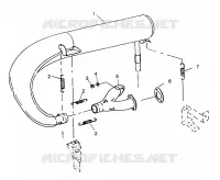 IMPIANTO DI SCARICO 500 0972764,  EUROPEAN 500 E972764,  500 SKS 0972564, EUROPE (4938393839C010)
