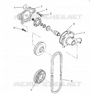 POMPA DELL'ACQUA XLT/0930767,XLT SP/0930667    XLT SKS/ 0930567 (4923012301034A)