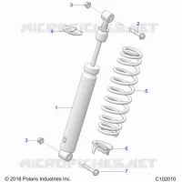 SUSPENSION, AMMORTIZZATORE POSTERIORE