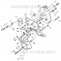 SCATOLA DEGLI INGRANAGGI   FRENO DI MONTAGGIO Sport 400L W97BA38C and Trail Blazer W97BA25C (4940124012C001)