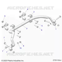 SUSPENSION, REAR BARRA DI STABILIZZAZIONE