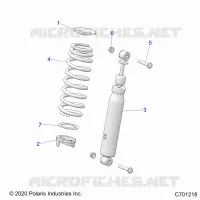 SUSPENSION, SHOCK ANTERIORE MOUNTING