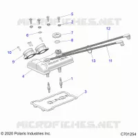 ENGINE, THROTTLE BODY AND VALVOLA COPERTURA
