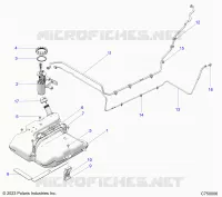 SISTEMA DI ALIMENTAZIONE CARBURANTE, FUEL TANK ASM.