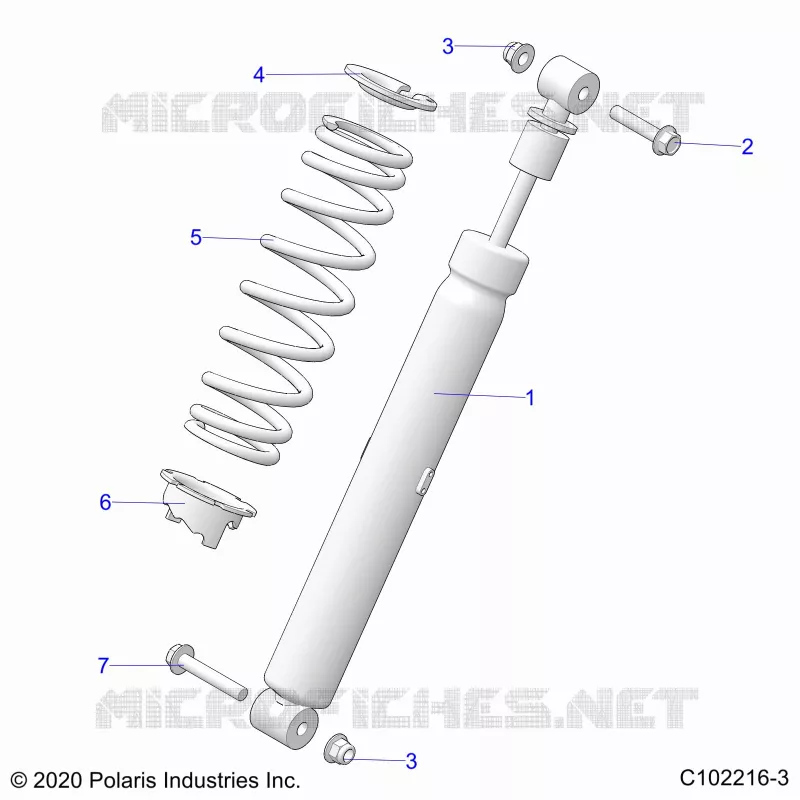 SUSPENSION, AMMORTIZZATORE POSTERIORE