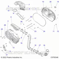 TRASMISSIONE, CLUTCH COVER AND DUCTING
