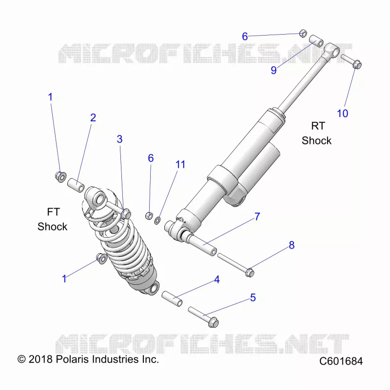 SUSPENSION, SHOCK MONTAGGIO, REAR SUSP.