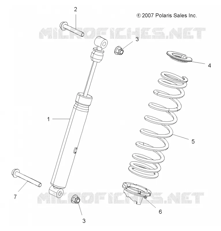 SUSPENSION, AMMORTIZZATORE POSTERIORE