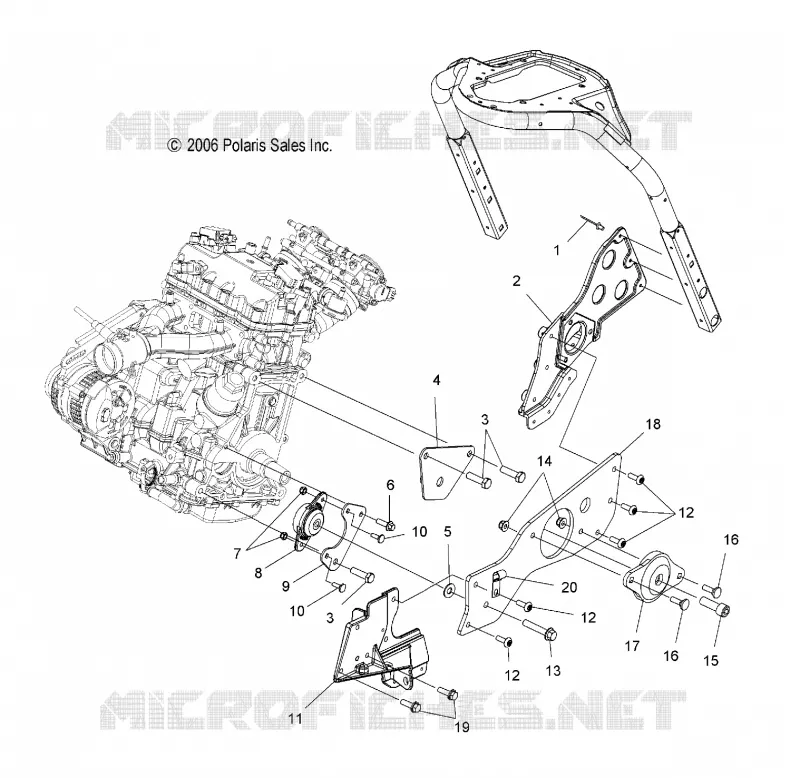 MOTORE, MOUNTING, LH
