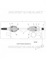 TRASMISSIONE, REAR HALF SHAFT (TO 4/25/16)