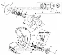 RUOTA ANTERIORE Magnum 4X4 W97AC42A, Swedish Magnum 4X4 S97AC42E and Norwegian (4940834083B003)