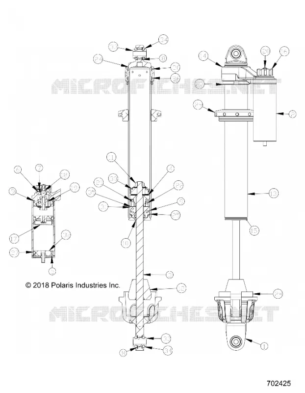 SUSPENSION, SHOCK ANTERIORE INTERNALS