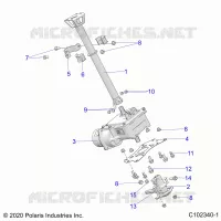 STEERING, STERZO POST ASM.
