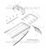 PARAURTI POSTERIORE, SNOWFLAP, AND FANALE POSTERIORE HOUSING