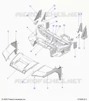 CAPPUCCIO, LINER, FRONT FENDERS, A PILLARS