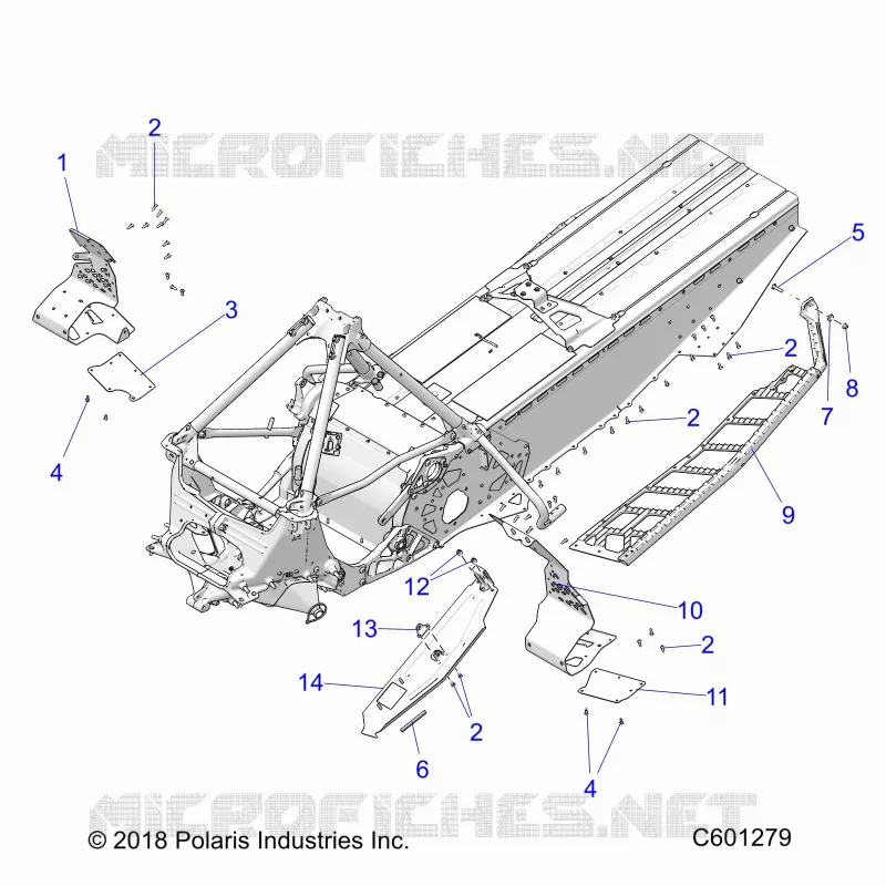 CHASSIS, PROTEZIONE FRIZIONE/FOOTRESTS/RUNNING BOARDS