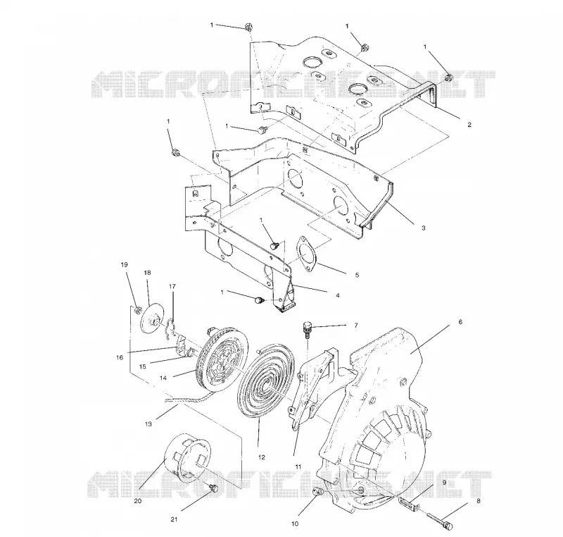 VENTILATORE HOUSING   AUTOAVVOLGENTE ASSEMBLY