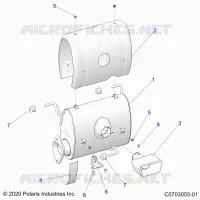ENGINE, IMPIANTO DI SCARICO, SILENCER