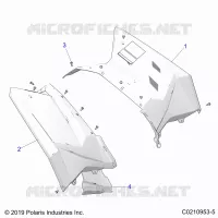 CARROZZERIA POSTERIORE CAB AND HEAT SHIELDS