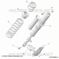 SUSPENSION, REAR SHOCK MONTAGGIO