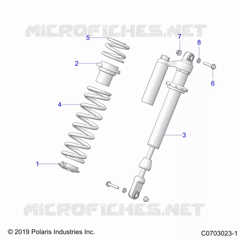 SUSPENSION, SHOCK ANTERIORE MOUNTING, STANDARD/PREMIUM