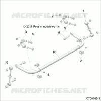 SUSPENSION, REAR BARRA DI STABILIZZAZIONE