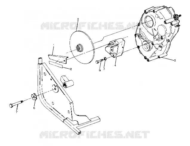 RIGHT GEARCASE   FRENO DI MONTAGGIO (4916341634029A)