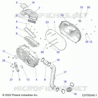 TRASMISSIONE, CLUTCH COVER AND DUCTING