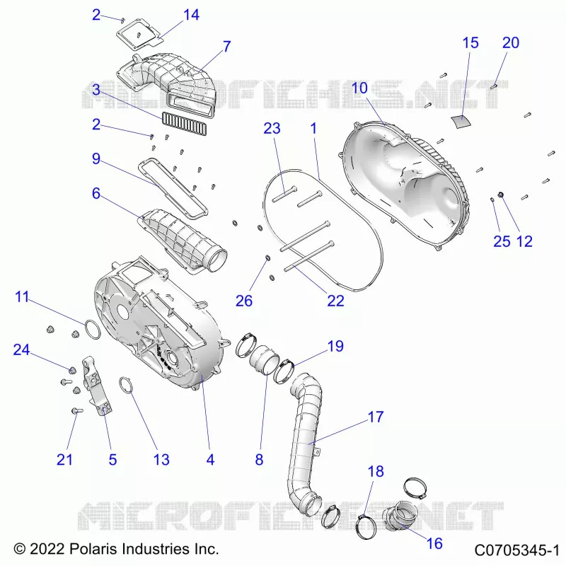 TRASMISSIONE, CLUTCH COVER AND DUCTING