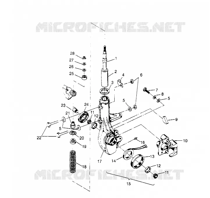 ANTERIORE MONTANTE MONTAGGIO Sportsman 4x4 W958040 (4930403040B006)