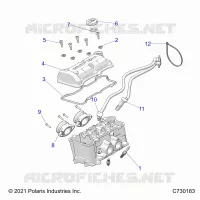 ENGINE, THROTTLE BODY AND VALVOLA COPERTURA