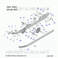 SUSPENSION, RAIL BEAM, LH/RH