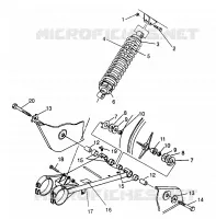 SWING ARM   SHOCK 6X6 400L