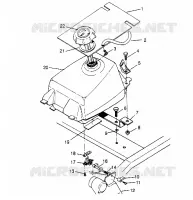 MONTAGGIO SERBATOIO CARBURANTE Sportsman 4x4 W948040 (4926842684A011)