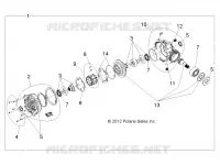 TRASMISSIONE, FRONT SCATOLA DEGLI INGRANAGGI INTERNALS