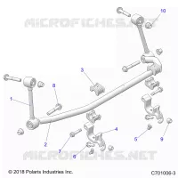 SUSPENSION, FRONT BARRA DI STABILIZZAZIONE- Z21N4E99AC/AK/BC/BK/K99AP/AG/BG/BP (C701006-3)
