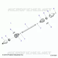 TRASMISSIONE, DRIVE SHAFT, FRONT