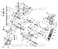 SOSPENSIONE POSTERIORE SPORTSMAN 500 W969244 and SWEDISH SPORTSMAN 500 S969244 (4936093609C005)