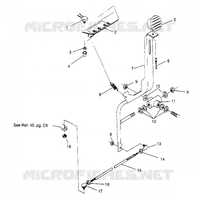 MONTAGGIO collegamento di turno Trail Blazer W957221 (4930363036C001)