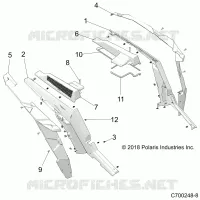 CARROZZERIA POSTERIORE FENDERS AND BEZELS- Z23NAE99A/99B (C700248-8)