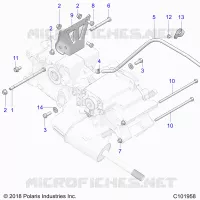 TRASMISSIONE, MAIN GEARCASE MOUNTING