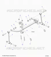 SUSPENSION, FRONT BARRA DI STABILIZZAZIONE