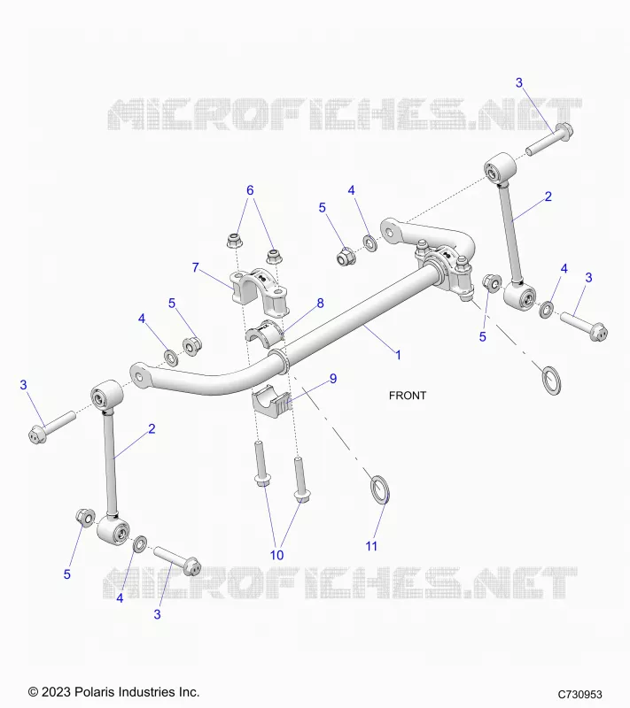 SUSPENSION, FRONT BARRA DI STABILIZZAZIONE