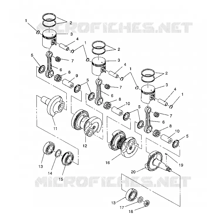 PISTONEEE   ALBERO MOTORE XLT/0930767,XLT SP/0930667    XLT SKS/0930567 (4923012301035A)