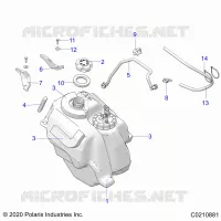 SISTEMA DI ALIMENTAZIONE CARBURANTE, FUEL TANK ASM.