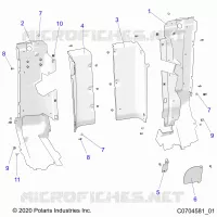 CARROZZERIA POSTERIORE CLOSEOFF, SIDE PANELS