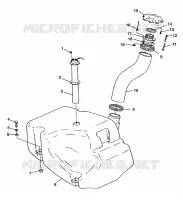 CARBURANTE TANK HURRICANE B974473 and Intl. HURRICANE I974473 (4941044104A010)